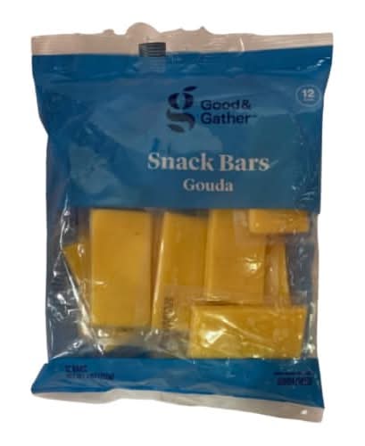 Good & Gather Gouda Cheese Snack Bars (9 oz, 12 ct)