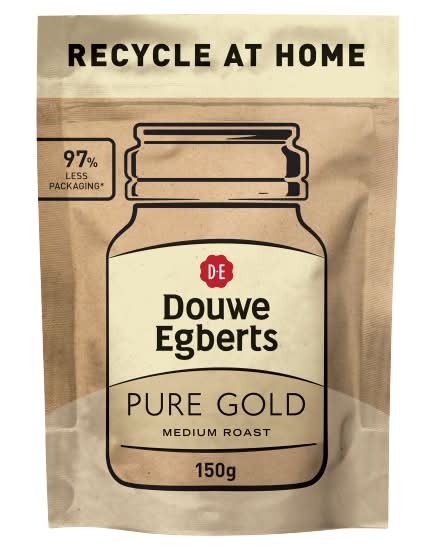 Douwe Egberts Pure Gold Medium Roast Instant Coffee (150g)