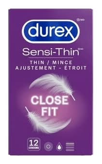Durex Condoms En Latex Ajustement Serré Sensi-Thin Close Fit / Sensi-Thin Close Fit Latex Condoms 1.0 EA