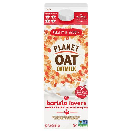 Planet Oat Barista Lovers Milk (52 fl oz) (oat)