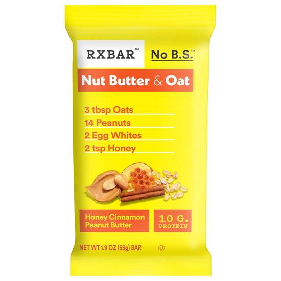 Rxbar Honey Cinnamon Peanut Butter Protein Bar