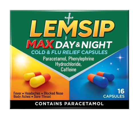 Lemsip Max Day & Night Cold & Flu Relief Capsules (16 pack)