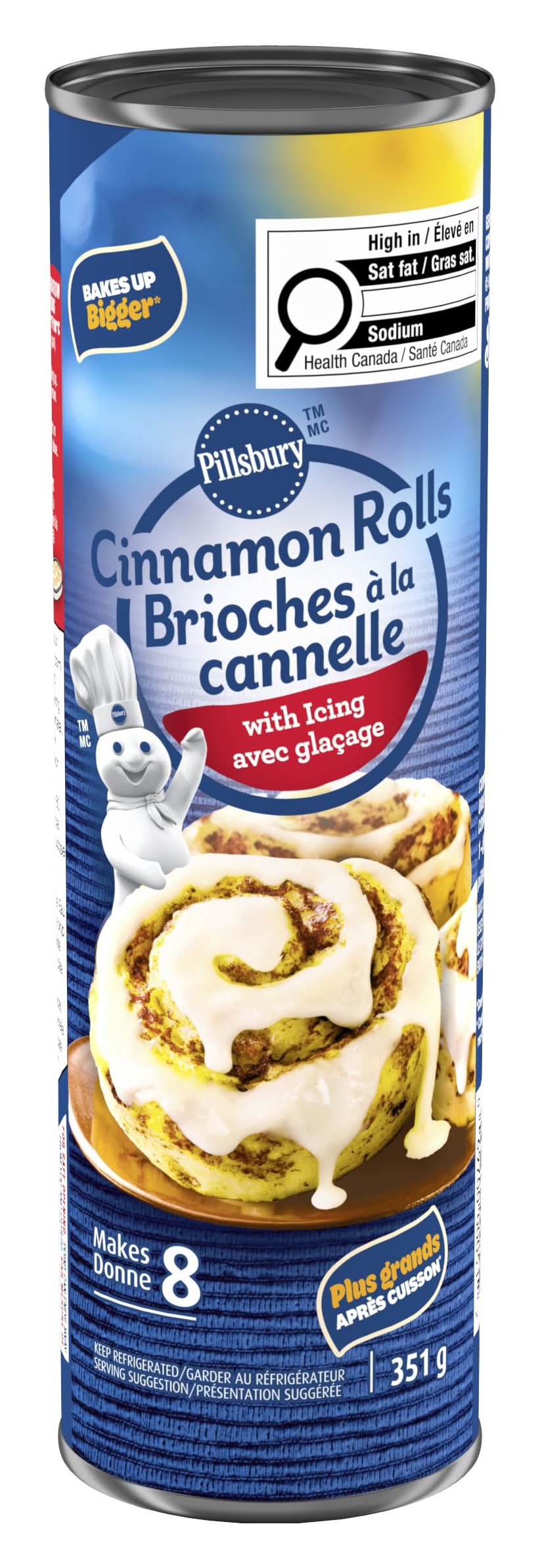 Pillsbury Cinnamon Rolls With Icing (351 g, 8 ct)