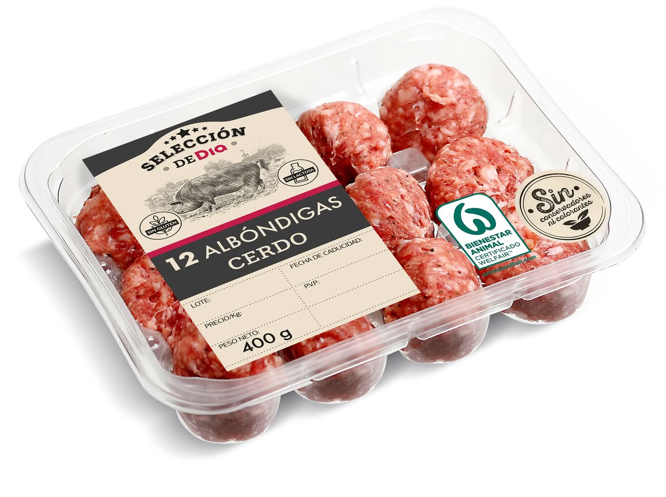 Albóndigas De Cerdo Selección De Dia Bandeja 400 G