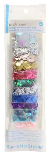 Creatology Celestial Shaped Embellishment pack, Assorted (12 ct)