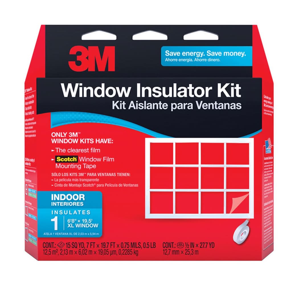 3M Indoor Window Film Insulator Kit 236 In. L X 84 In. W 1 Pk