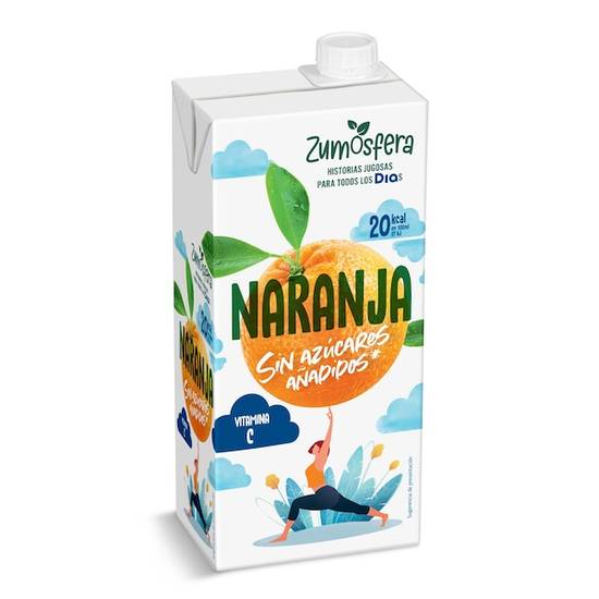 Zumo de Naranja sin Azúcares Añadidos Zumosfera Brik (1 l)