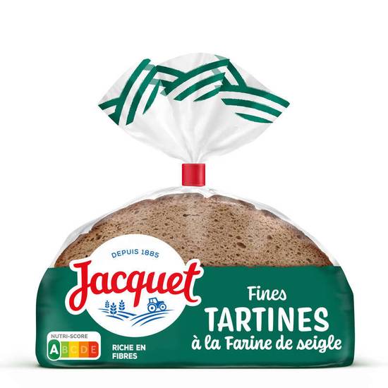 Fines tartines pain de mie à la farine de seigle Jacquet 500 g