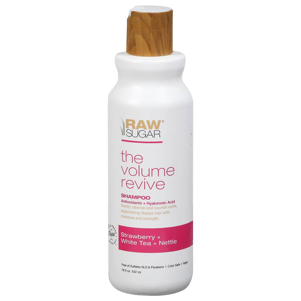 Raw Sugar The Volume Revive Strawberry + White Tea + Nettle Shampoo (18 fl oz)