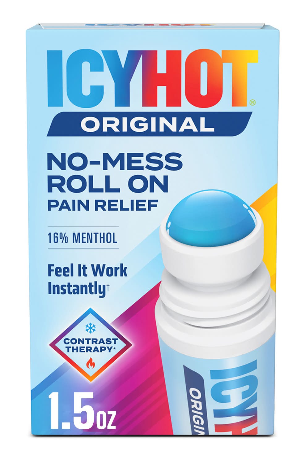 Icy Hot Original No Mess Roll-On Pain Relief (1.5 fl oz)