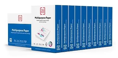 TRU RED™ 8.5 x 11 Multipurpose Paper, 20 lbs., 96 Brightness, 500 Sheets/Ream, 10 Reams/Carton (TR56962)