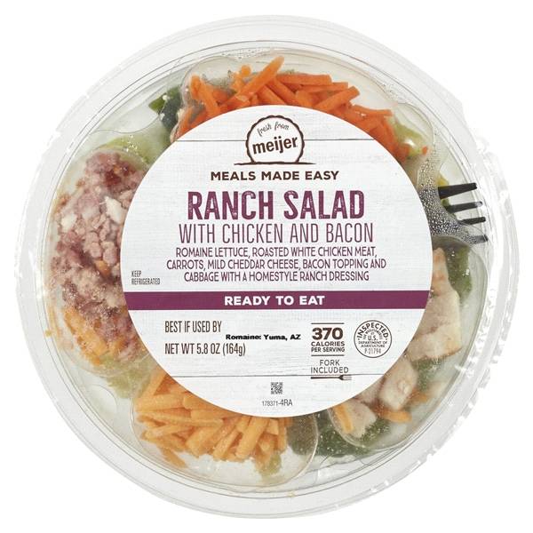 Fresh From Meijer Ranch With Chicken & Bacon Salad Bowl (5.8 oz)