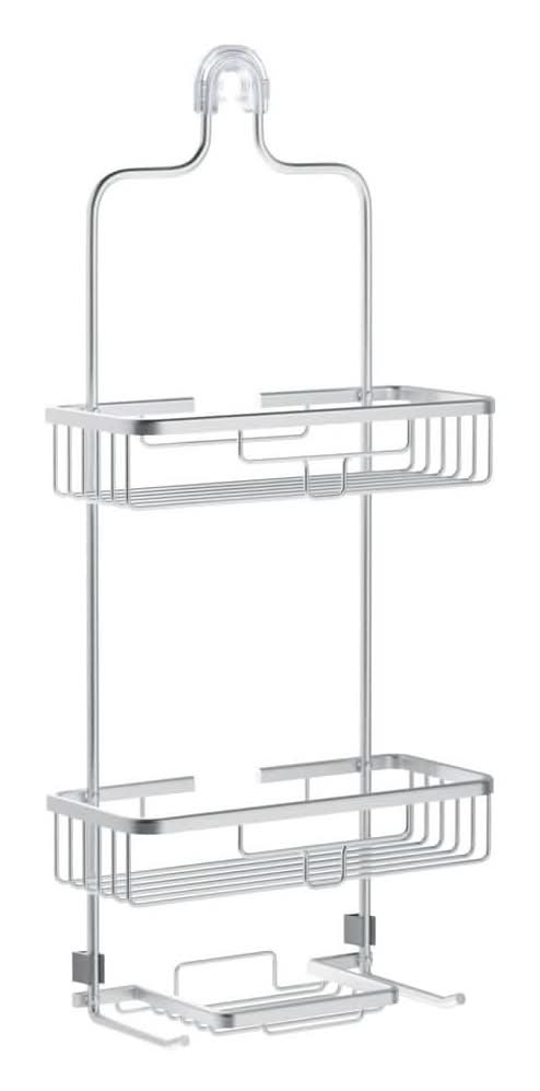 Zenna Home Neverrust Rustproof Aluminum Large Over-The-Shower Caddy In Satin Chrome