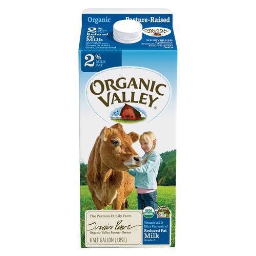 Organic Valley 2% Reduced Fat Milk 1/2 Gallon