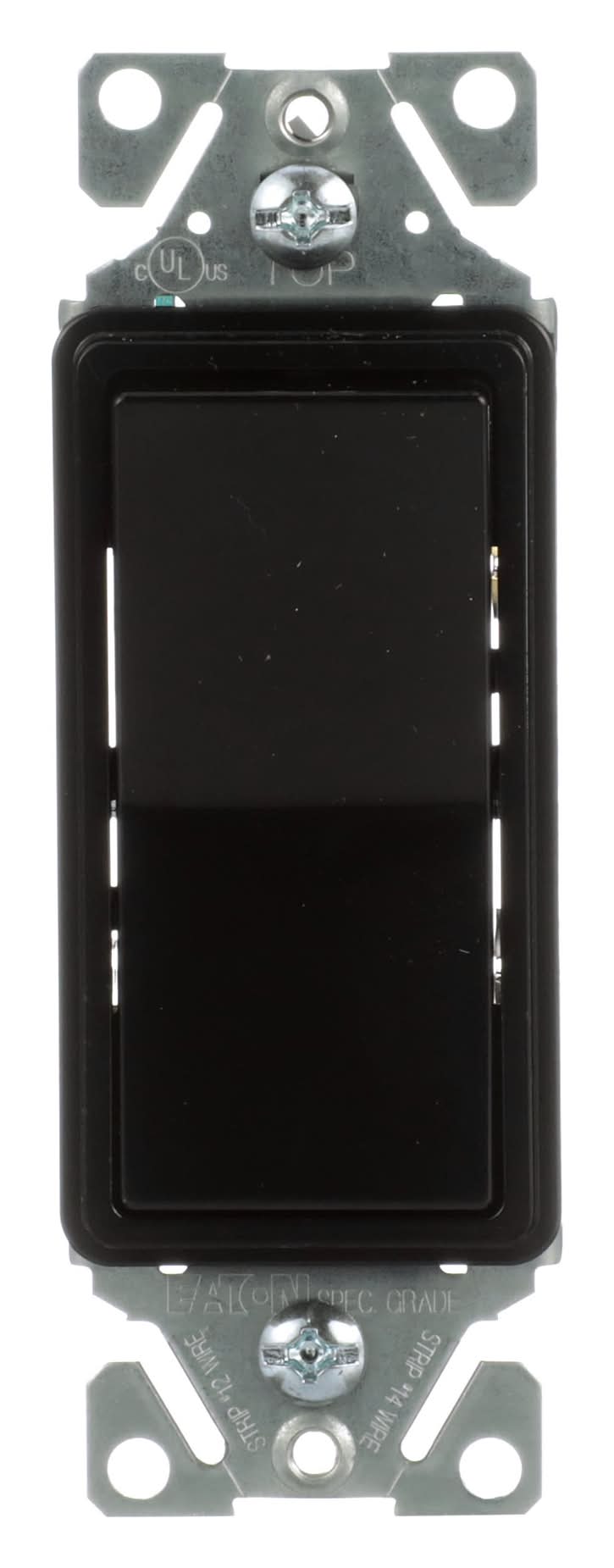 Eaton 15-amp 3-way Rocker Light Switch , Black