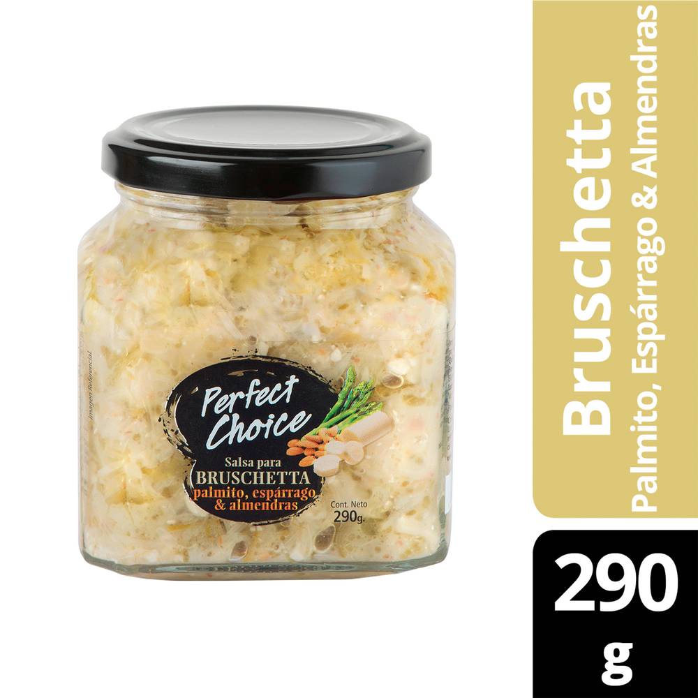 Bruschetta palmitos, espárragos y almendras perfect choice (290 gr)