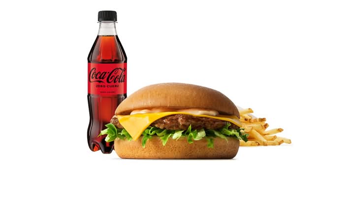 Cheeseburger w zestawie