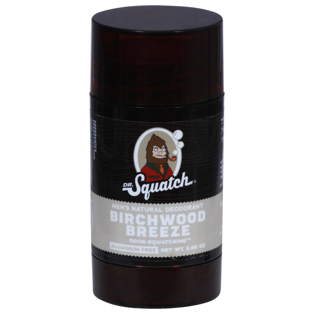 Dr. Squatch Men's Natural Birchwood Breeze Deodorant