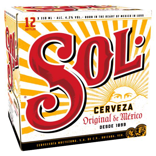 Sol Cerveza Beer (12 x 330ml)