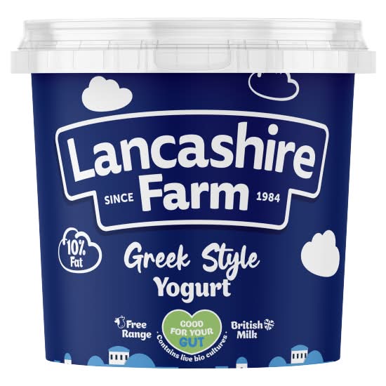 Lancashire Farm Greek Style, Natural Yogurt (1kg)