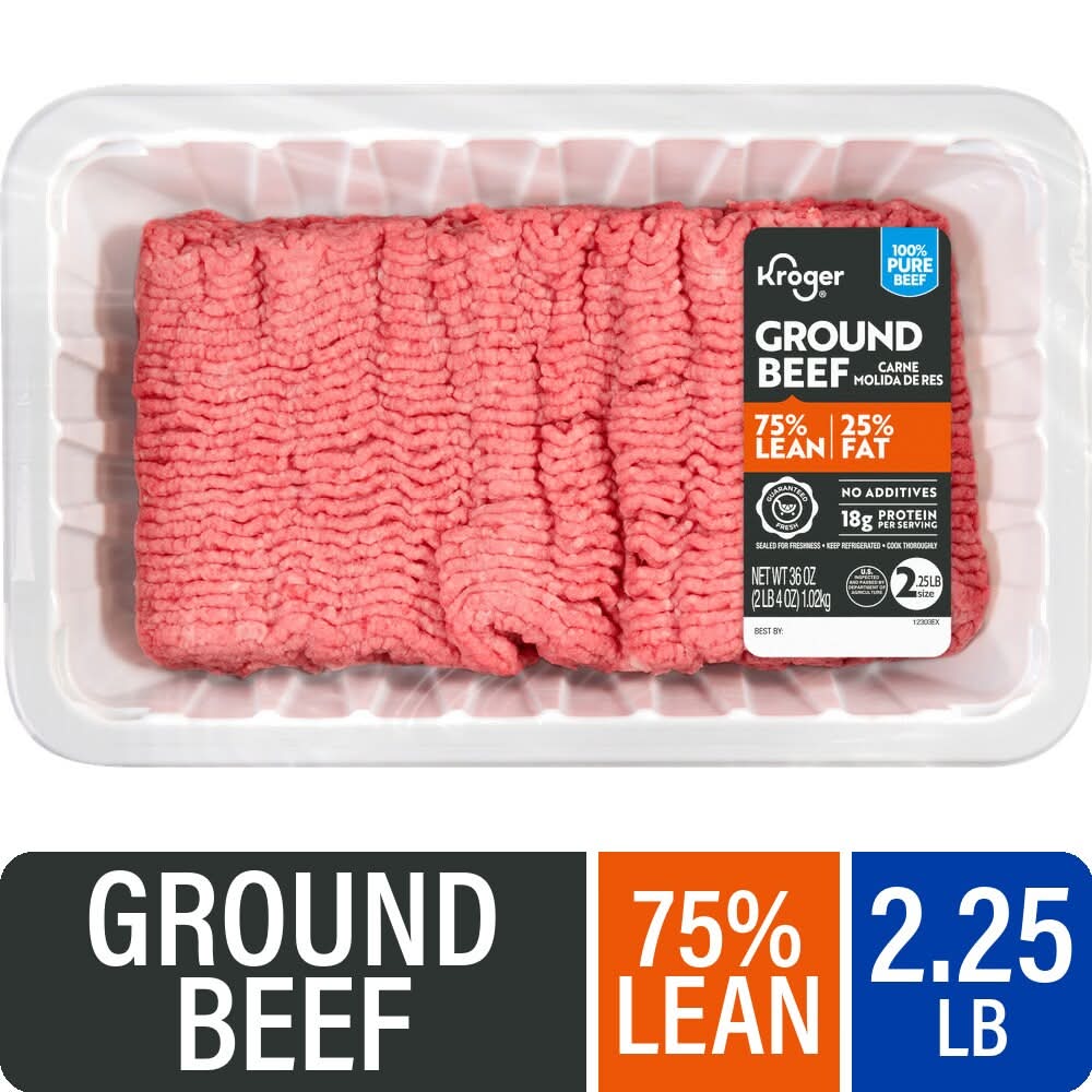 Kroger® 75/25 Ground Beef Tray