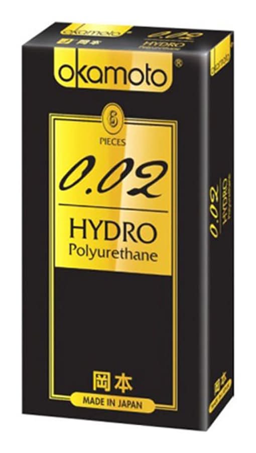 Okamoto 岡本 002 Hydro水感勁薄衛生套 (6 入)