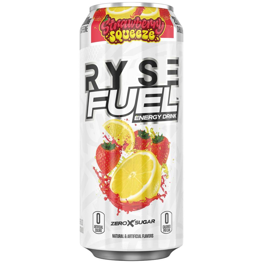 Ryse Fuel Energy Drink (16 fl oz) (strawberry-squeeze)