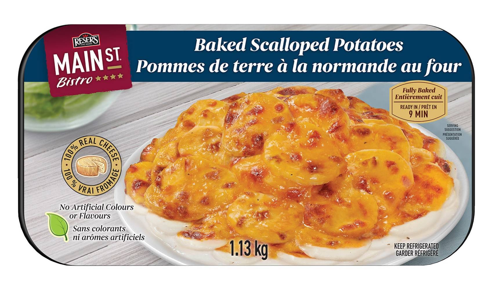 Reser’S Main St. Bistro - Pommes De Terre À La Normande Au Four 1.13 Kg / Reser’S Main St. Bistro Baked Scalloped Potatoes, 1.13 Kg