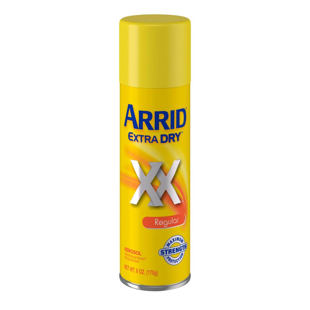 Arrid Extra Dry Aerosol Regular Antiperspirant Deodorant (6 oz)