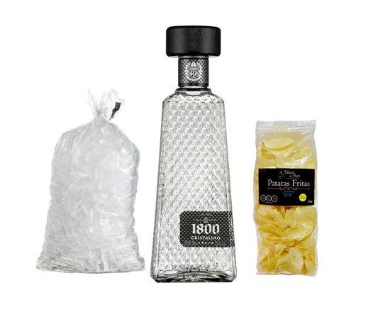 COMBO TEQUILA CUERVO 1800 CRISTALINO #2