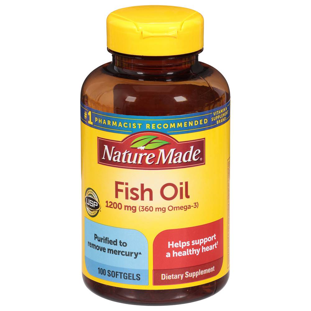 Nature Made Fish Oil 1200 mg Healthy Heart Support (100 g)