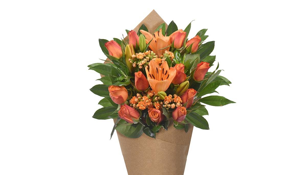 Bloom Haus™ 12 Plus Rose Bouquet - Orange