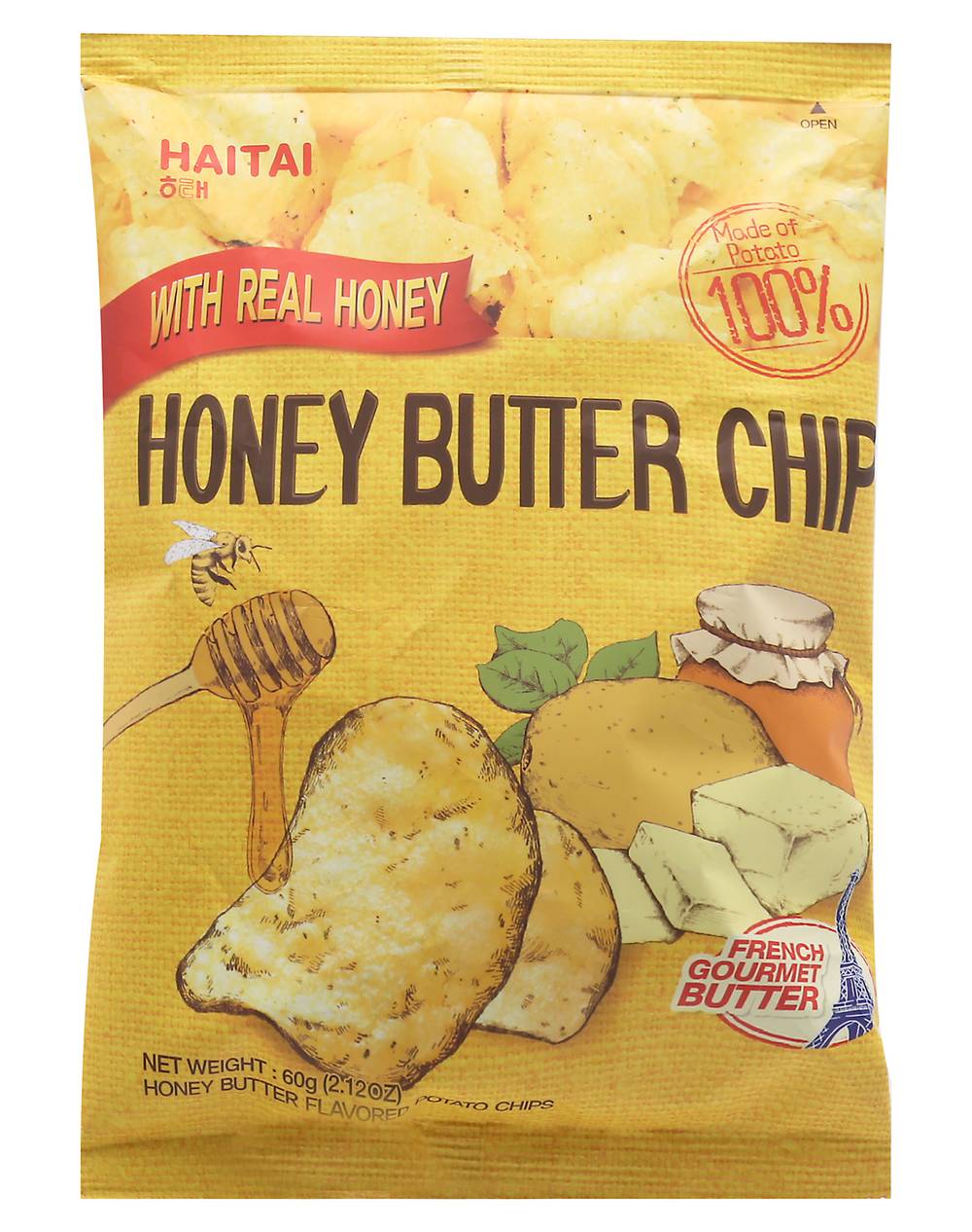 Haitai Honey Butter Potato Chips (2.1 oz)