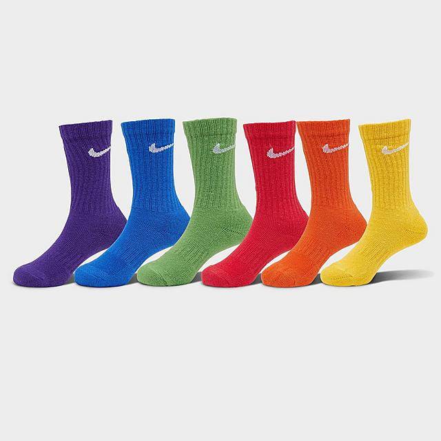 Little Kids' Nike Dri-Fit Crew Socks (6-Pack) (5-7)