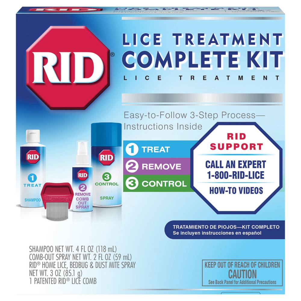 RID Complete Lice Treatment Kit (9 fl oz, 3 ct)