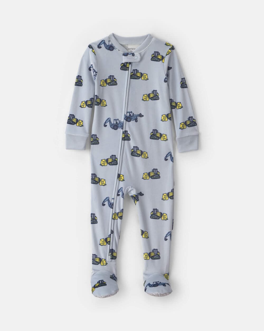 Toddler Boy 1-Piece Construction DreamPlush Snug Fit Footed Pajama - Blue - 2T