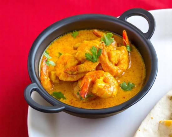 Plat crevettes curry