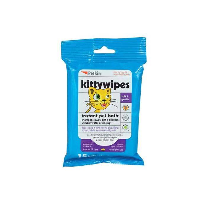 Petkins Kittywipes Soft & Gentle (15 ct)