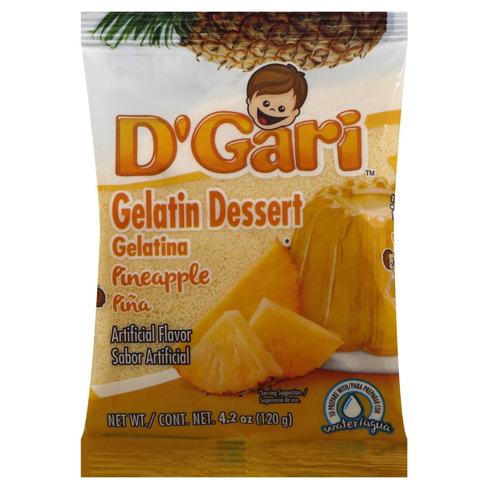 D'Gari Pineapple Gelatin Dessert (4.2 oz)