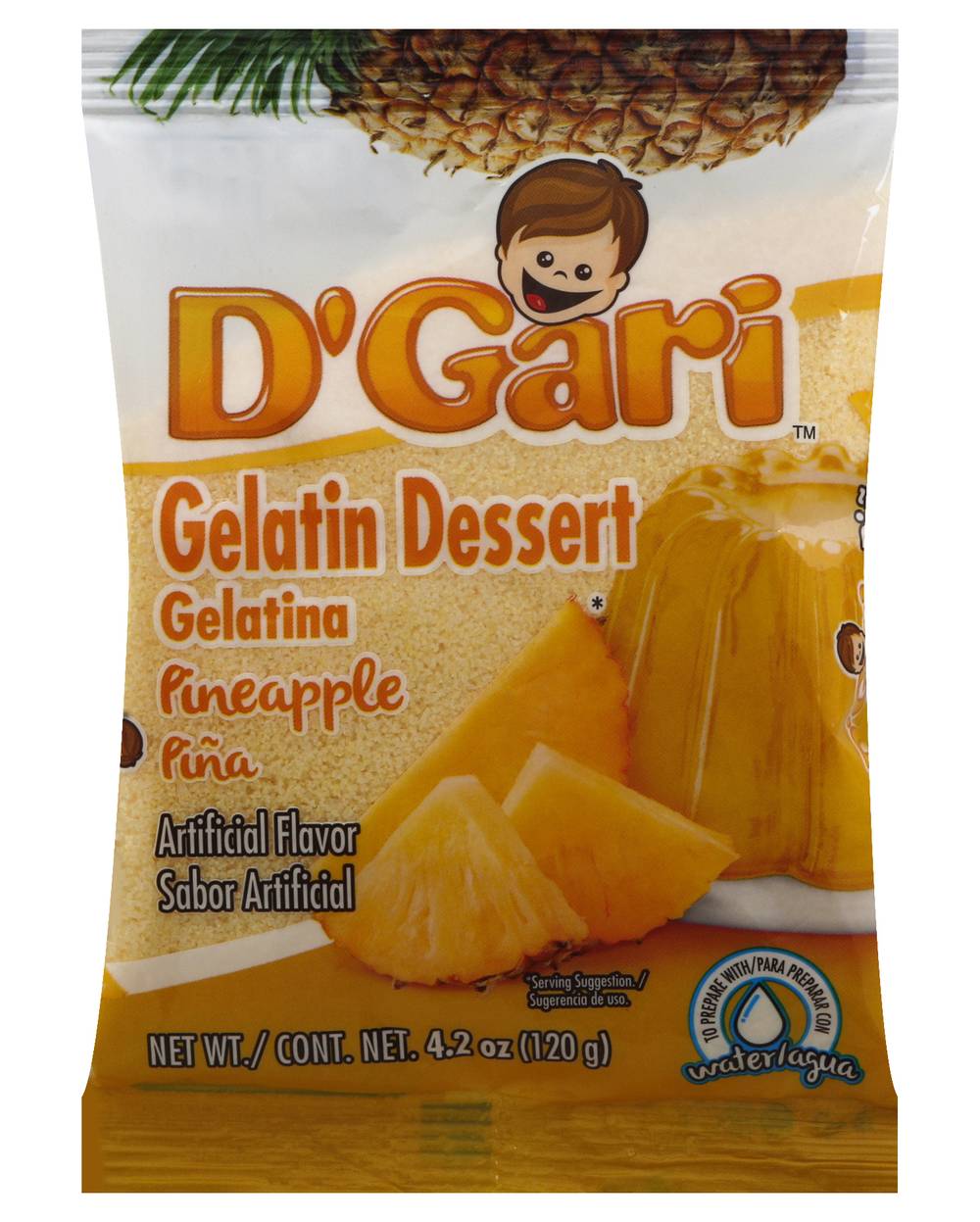 D'Gari Pineapple Gelatin Dessert (4.2 oz)
