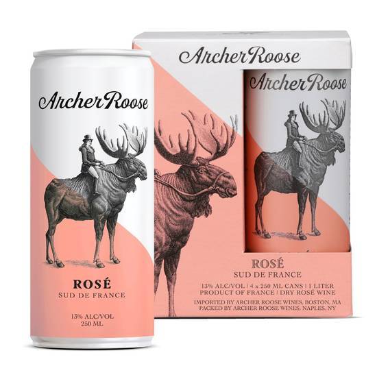 Archer Roose Rosé Canned Wine (4 pack, 250 ml)