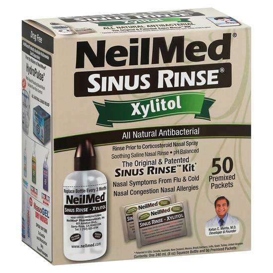 Neilmed Sinus Rinse Xylitol Kit With Refill Packets (50 ct)