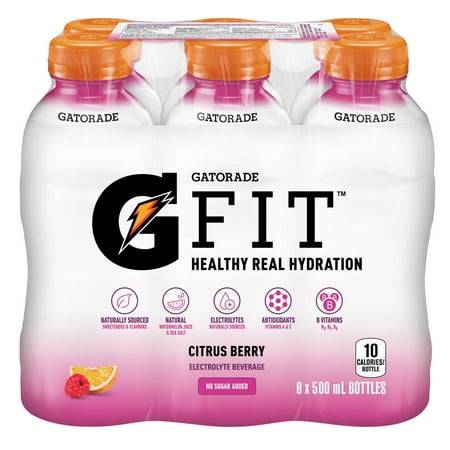 Gatorade g Fit Healthy Real Hydration Electrolyte Drink (6 pack, 500 ml) (citrus berry)