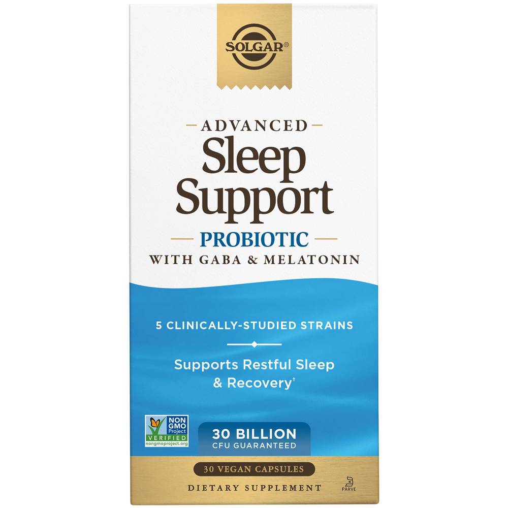 Solgar Advanced Sleep Support Probiotic With Gaba & Melatonin Capsules