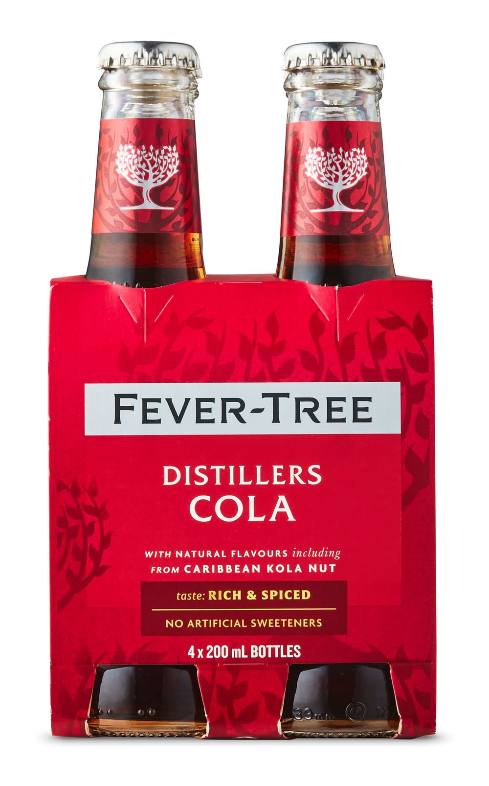 Fever-Tree Rich & Spiced Distillers Cola, Caribbean Kola Nut (4 x 200 ml)