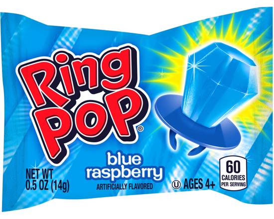 Ring Pop Candy Blue Raspberry 0.5 oz Bag
