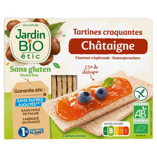 Jardin Bio Étic - Tartines craquantes châtaigne sans gluten