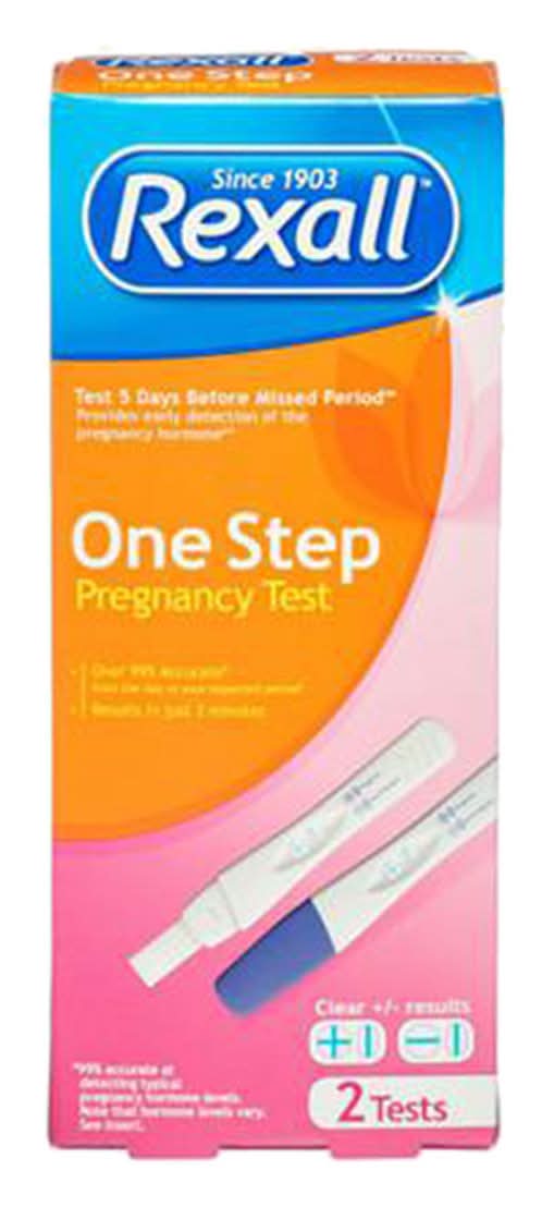 Rexall One Step Pregnancy Test 2 Ct