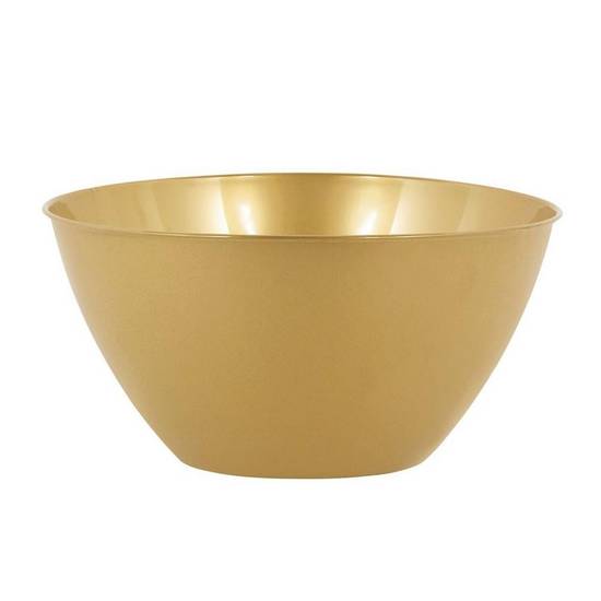 Medium Gold Plastic Bowl
