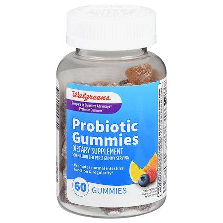 Walgreens Probiotic Gummies 500 mm Natural Fruit (60 ct)
